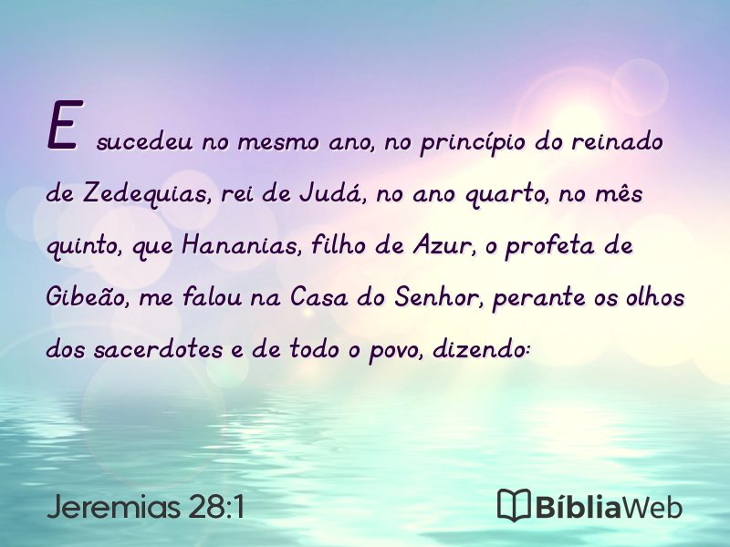 Jeremias 28:1 em imagem para compartilhar
