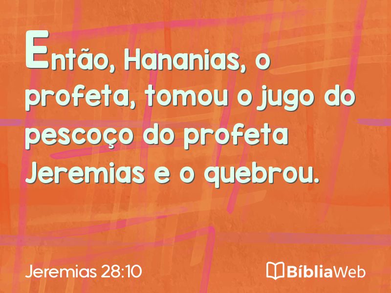 Jeremias 28:10 em imagem para compartilhar