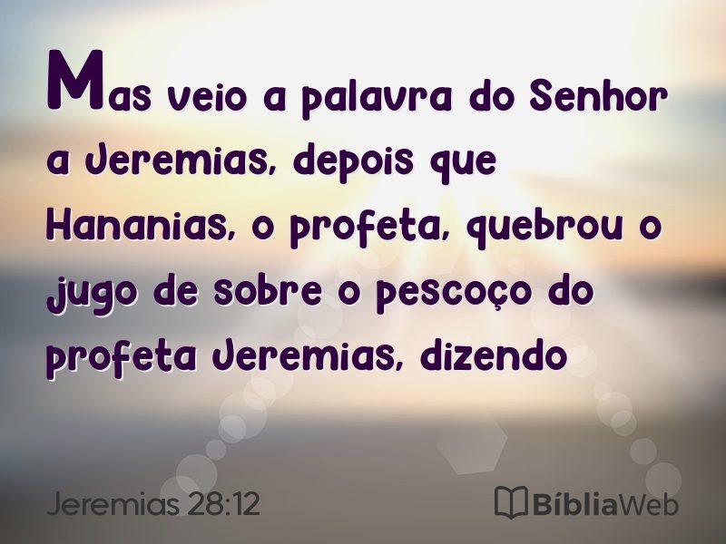 Jeremias 28:12 em imagem para compartilhar