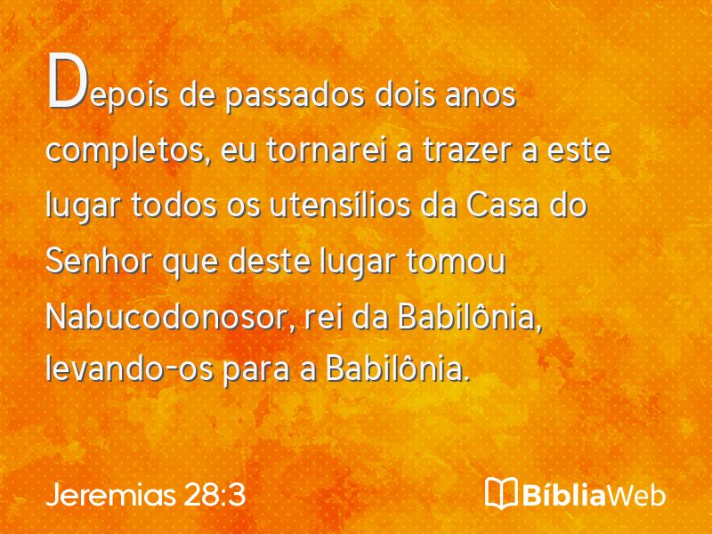 Jeremias 28:3 em imagem para compartilhar