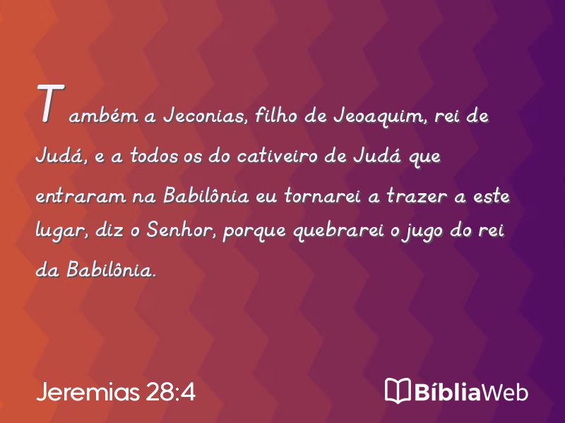 Jeremias 28:4 em imagem para compartilhar