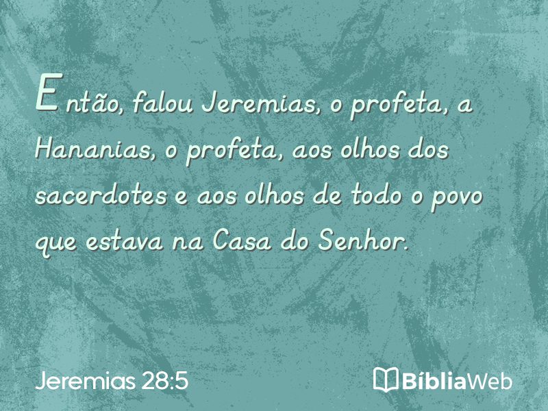 Jeremias 28:5 em imagem para compartilhar