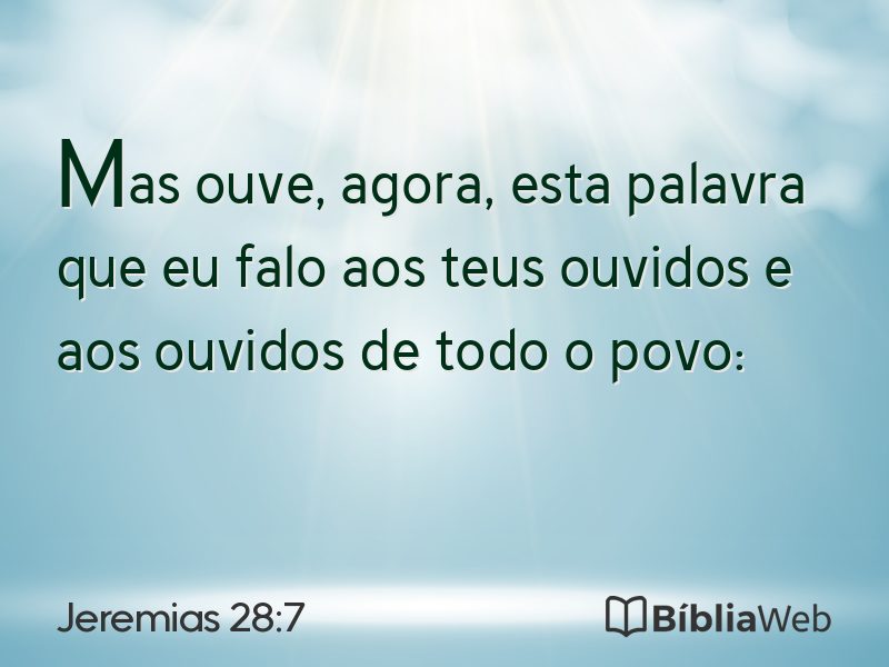 Jeremias 28:7 em imagem para compartilhar