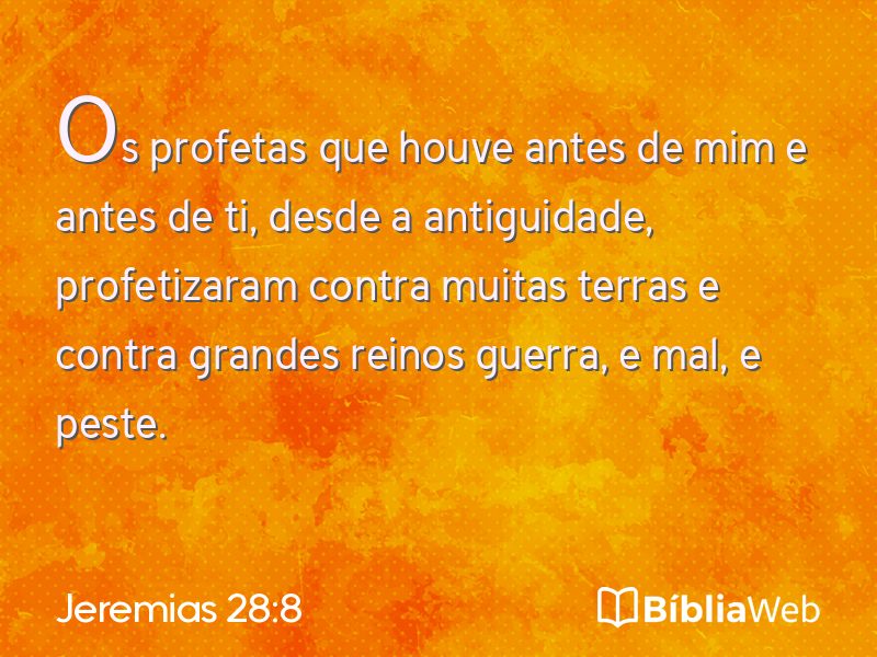 Jeremias 28:8 em imagem para compartilhar