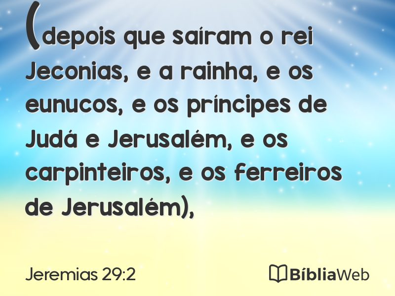 Jeremias 29:2 em imagem para compartilhar