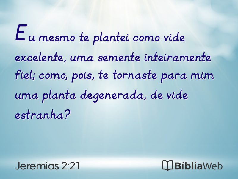 Jeremias 2:21 em imagem para compartilhar