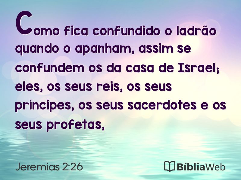 Jeremias 2:26 em imagem para compartilhar