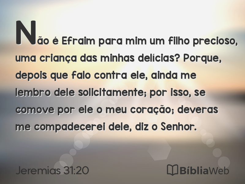 Jeremias 31:20 em imagem para compartilhar