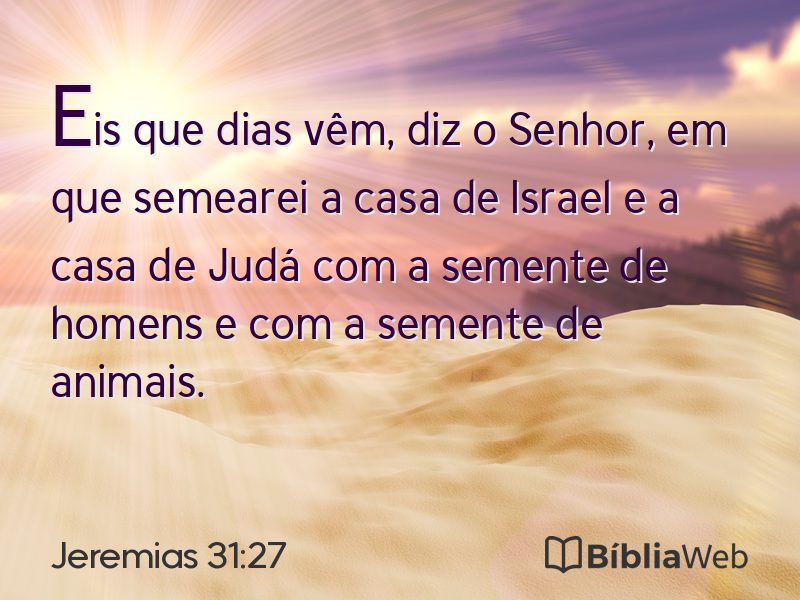 Jeremias 31:27 em imagem para compartilhar