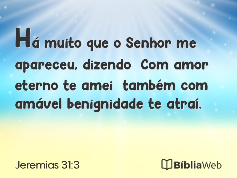 Jeremias 31:3 em imagem para compartilhar