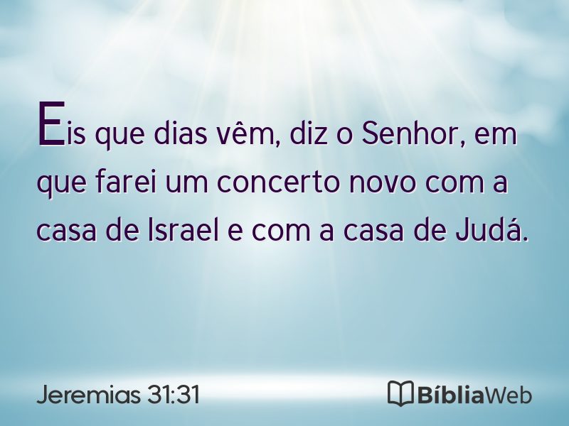 Jeremias 31:31 em imagem para compartilhar