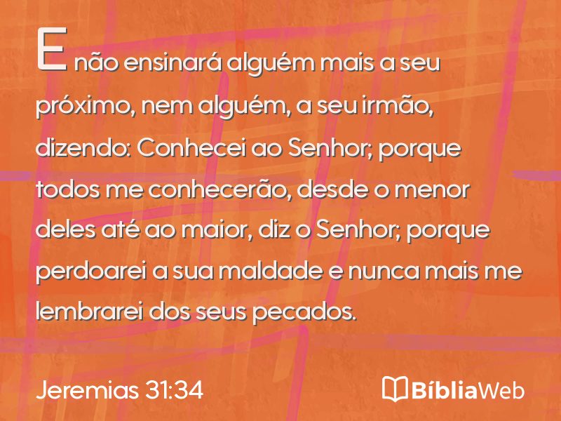 Jeremias 31:34 em imagem para compartilhar