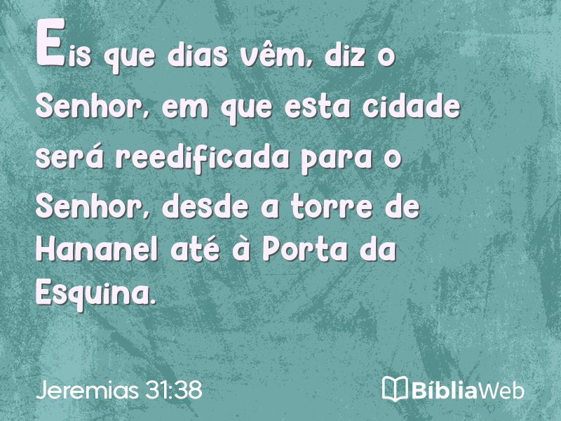 Jeremias 31:38 em imagem para compartilhar