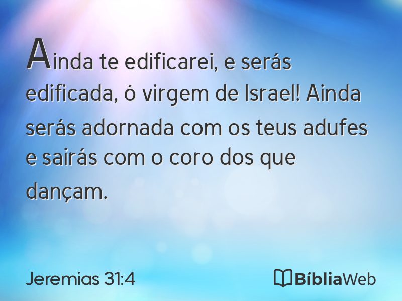 Jeremias 31:4 em imagem para compartilhar