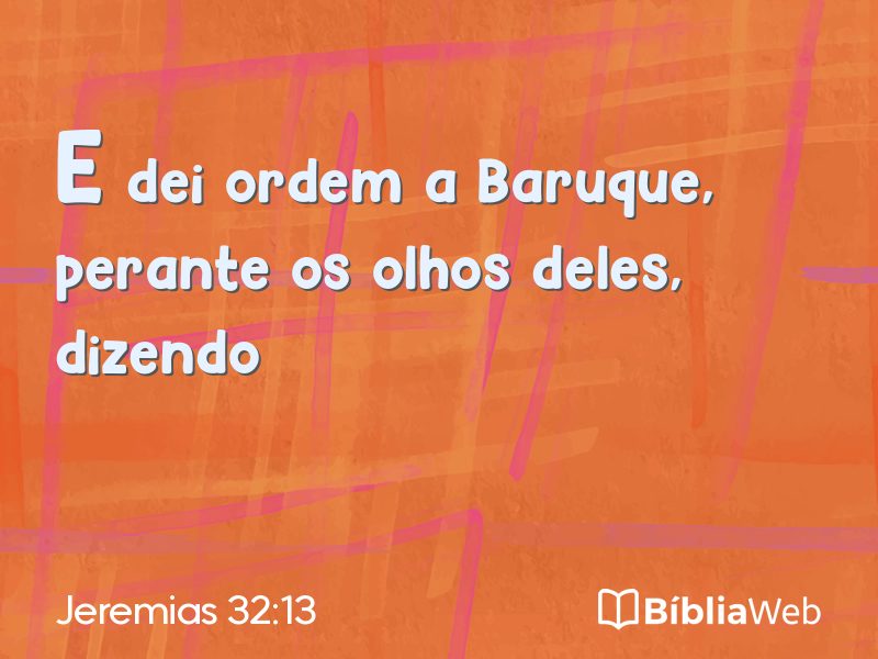 Jeremias 32:13 em imagem para compartilhar