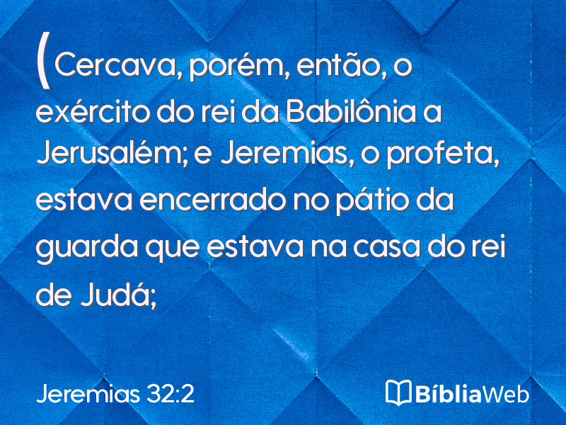 Jeremias 32:2 em imagem para compartilhar