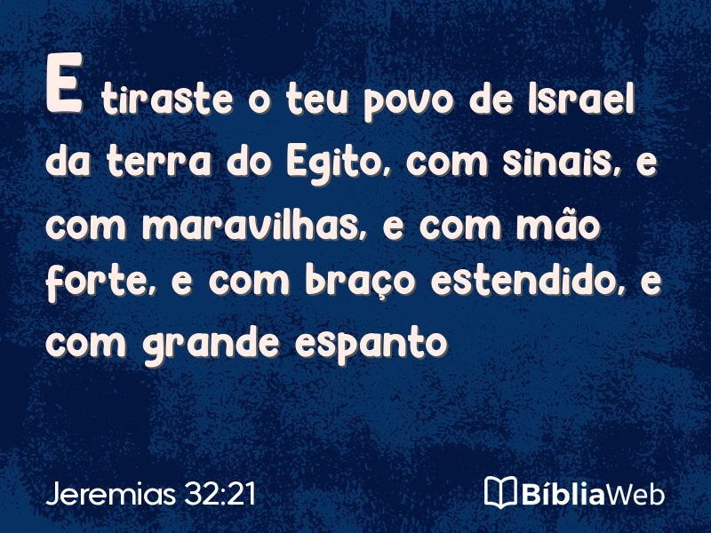 Jeremias 32:21 em imagem para compartilhar