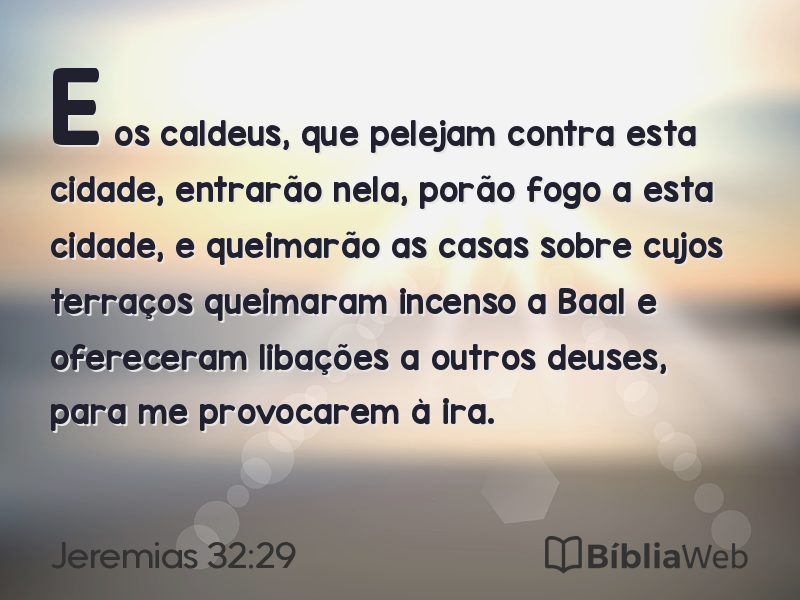 Jeremias 32:29 em imagem para compartilhar