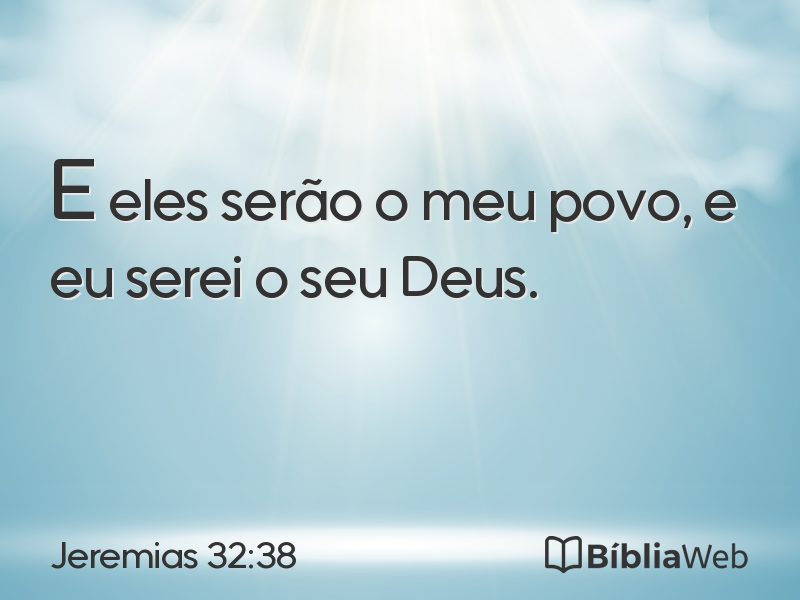 Jeremias 32:38 em imagem para compartilhar