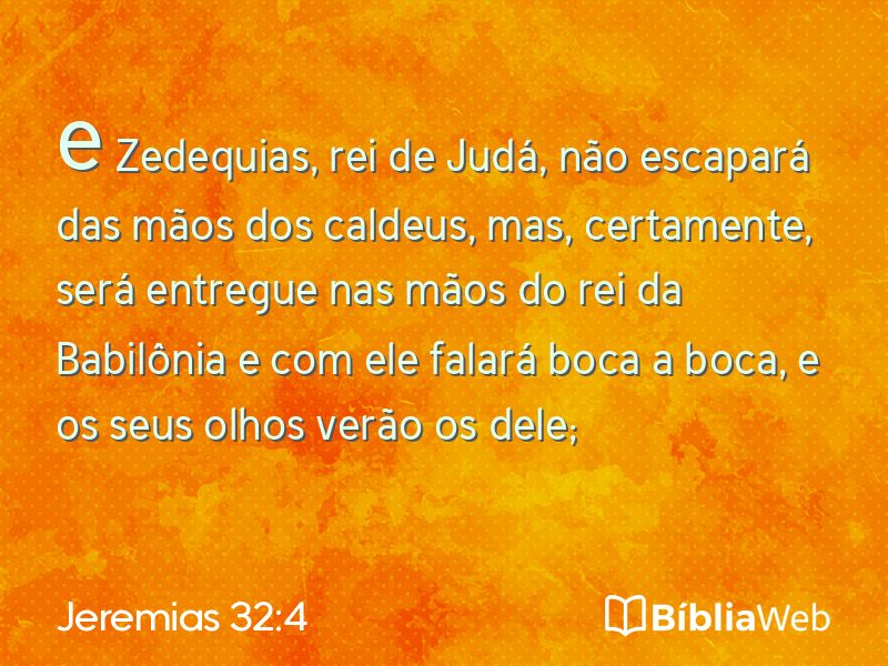 Jeremias 32:4 em imagem para compartilhar