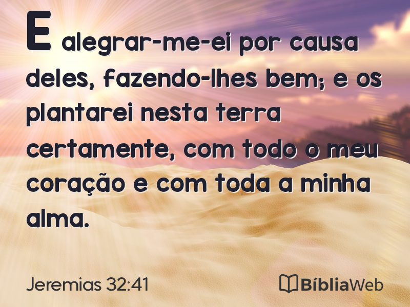 Jeremias 32:41 em imagem para compartilhar