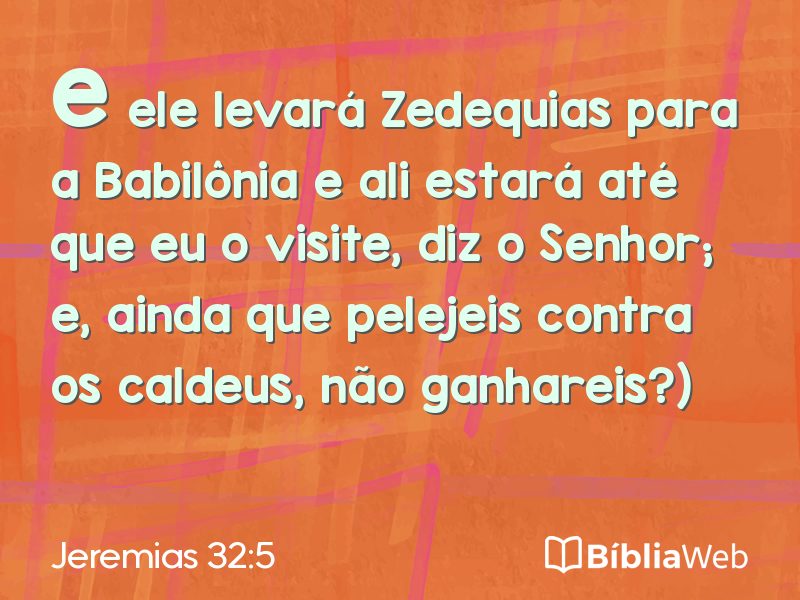 Jeremias 32:5 em imagem para compartilhar