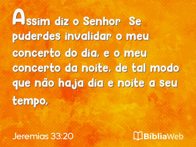 Jeremias 33:20 em imagem para compartilhar