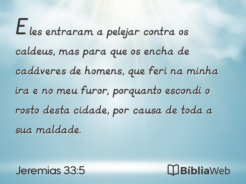 Jeremias 33:5 em imagem para compartilhar