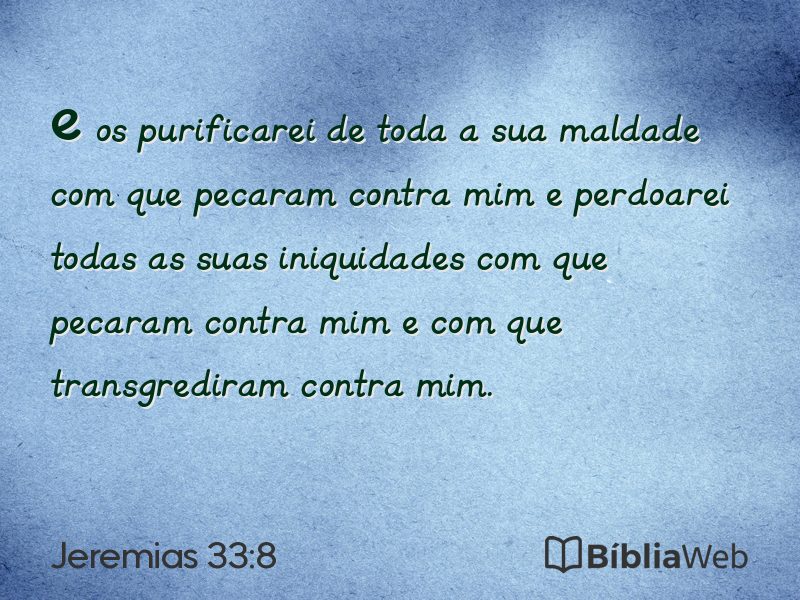 Jeremias 33:8 em imagem para compartilhar