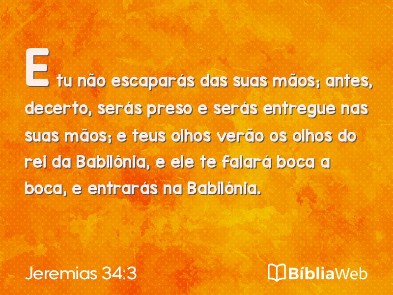 Jeremias 34:3 em imagem para compartilhar