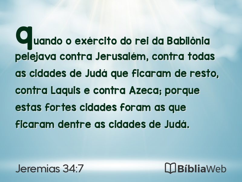 Jeremias 34:7 em imagem para compartilhar