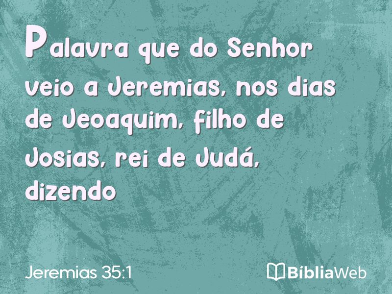 Jeremias 35:1 em imagem para compartilhar