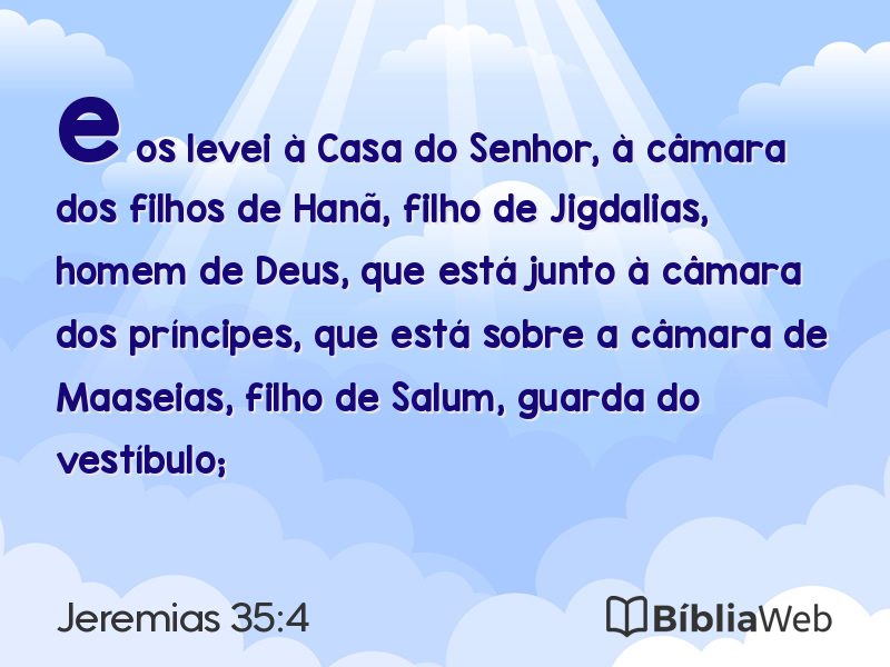 Jeremias 35:4 em imagem para compartilhar