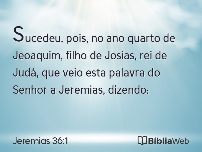 Jeremias 36:1 em imagem para compartilhar