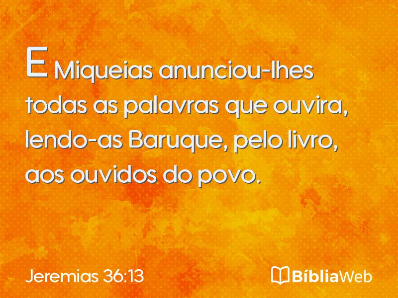 Jeremias 36:13 em imagem para compartilhar