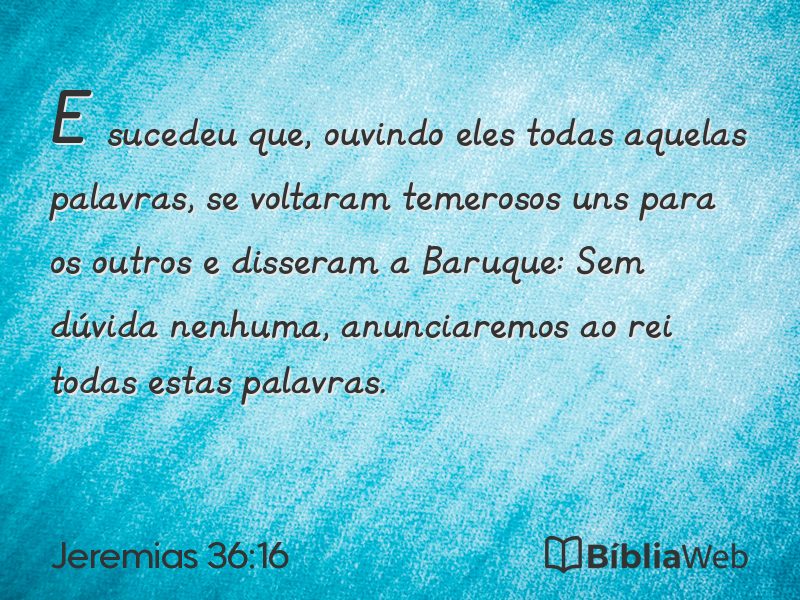 Jeremias 36:16 em imagem para compartilhar