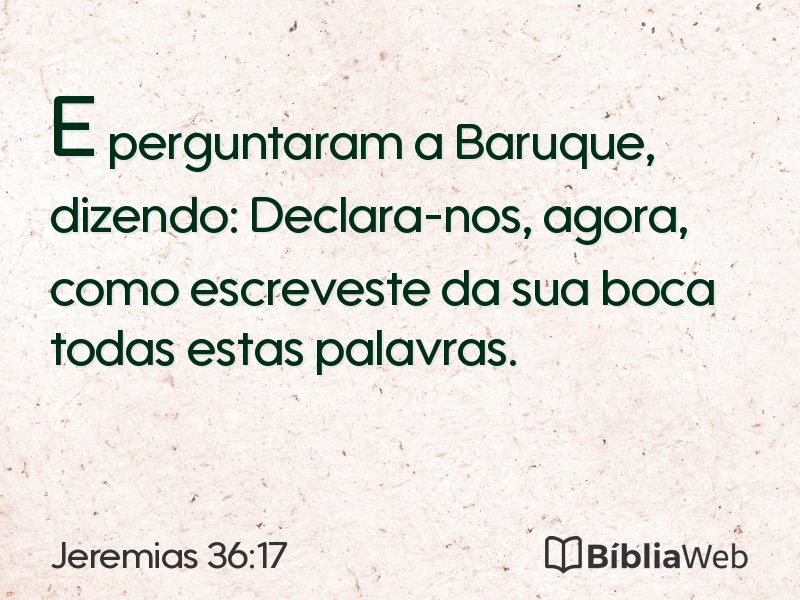 Jeremias 36:17 em imagem para compartilhar