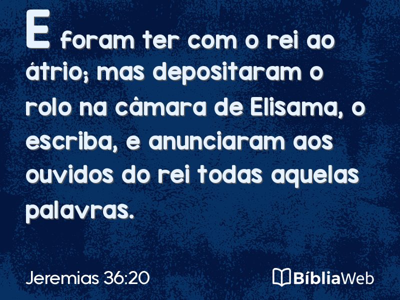 Jeremias 36:20 em imagem para compartilhar