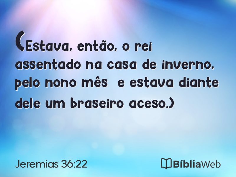 Jeremias 36:22 em imagem para compartilhar