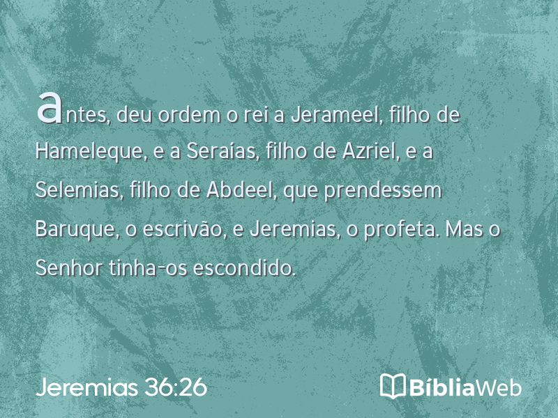 Jeremias 36:26 em imagem para compartilhar
