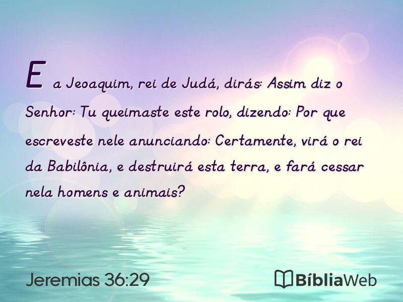 Jeremias 36:29 em imagem para compartilhar