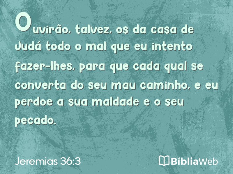 Jeremias 36:3 em imagem para compartilhar