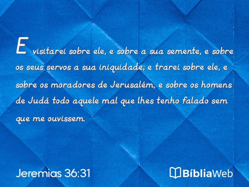 Jeremias 36:31 em imagem para compartilhar
