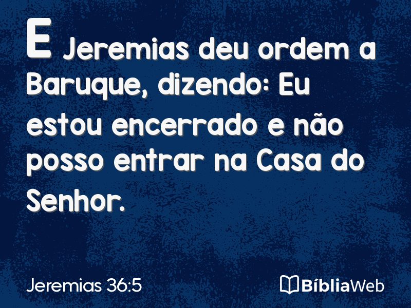 Jeremias 36:5 em imagem para compartilhar