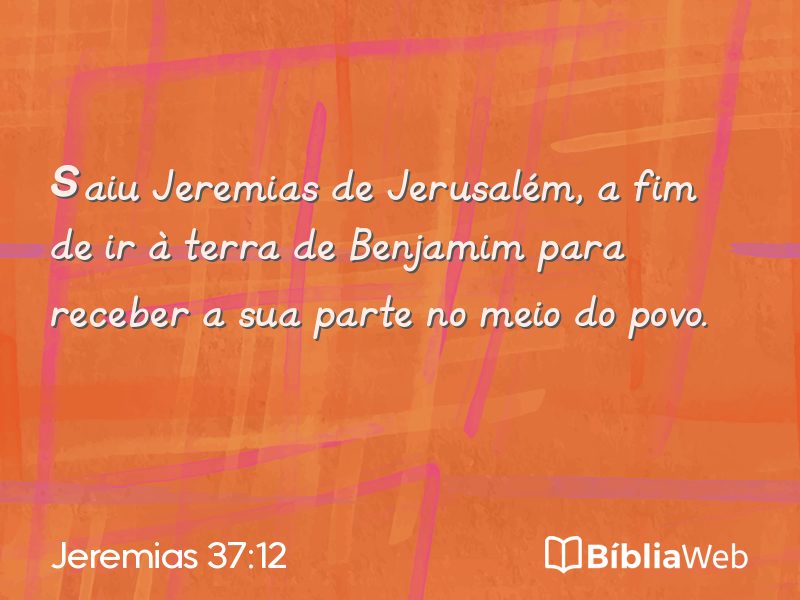 Jeremias 37:12 em imagem para compartilhar