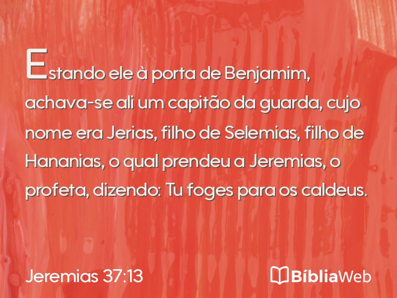Jeremias 37:13 em imagem para compartilhar