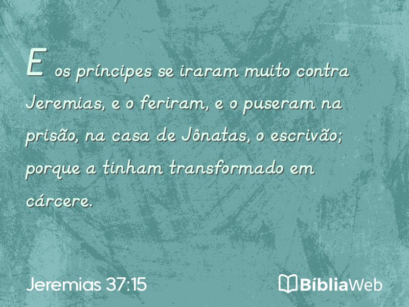 Jeremias 37:15 em imagem para compartilhar