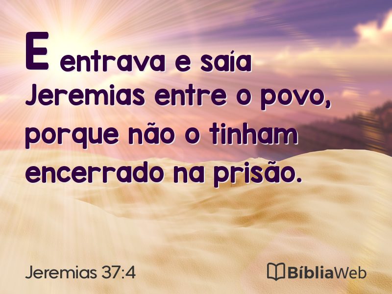 Jeremias 37:4 em imagem para compartilhar