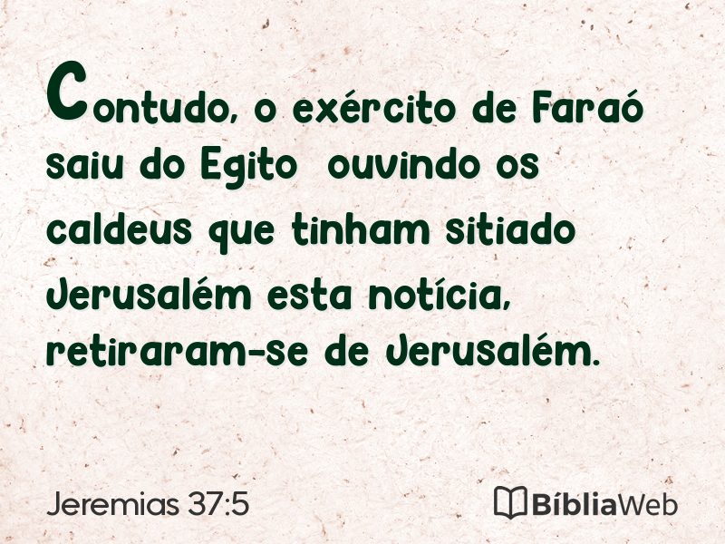 Jeremias 37:5 em imagem para compartilhar