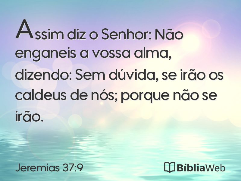 Jeremias 37:9 em imagem para compartilhar